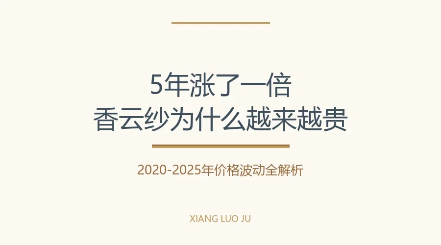 香云纱2020-2025 年香云纱价格波动趋势